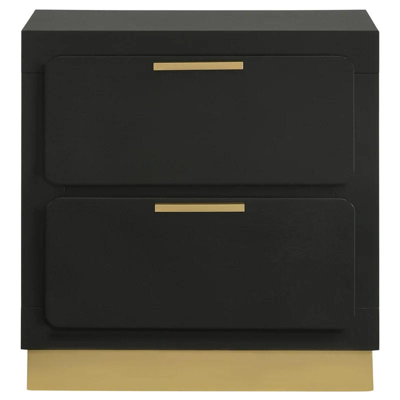 Coaster Furniture Caraway 224782 2-Drawer Nightstand - Black