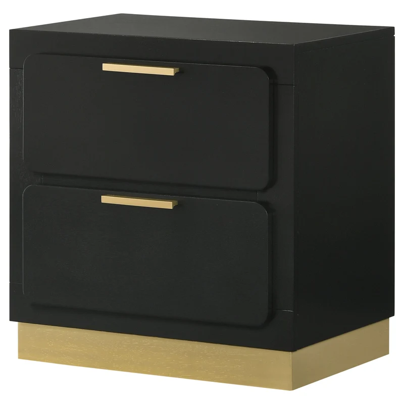 Coaster Furniture Caraway 224782 2-Drawer Nightstand - Black
