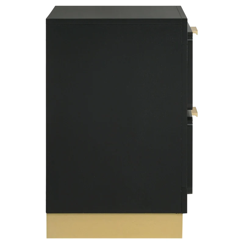 Coaster Furniture Caraway 224782 2-Drawer Nightstand - Black