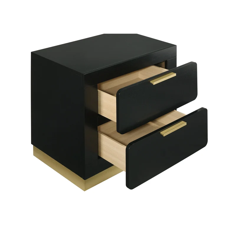 Coaster Furniture Caraway 224782 2-Drawer Nightstand - Black