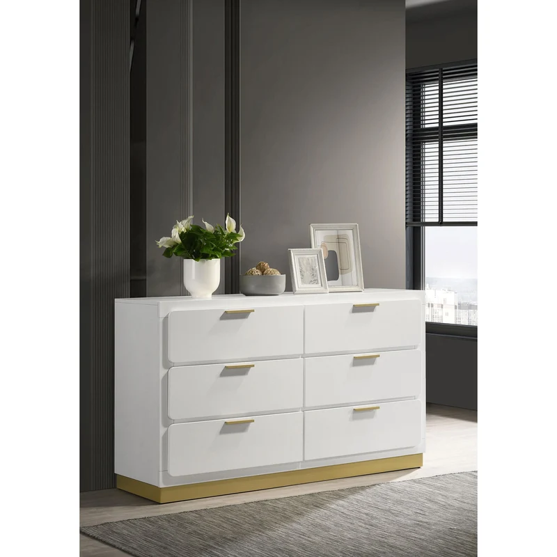 Coaster Furniture Caraway 224773 6-Drawer Dresser - White