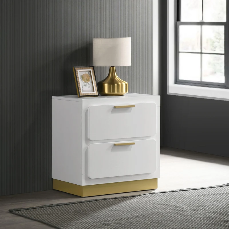Coaster Furniture Caraway 224772 2-Drawer Nightstand - White