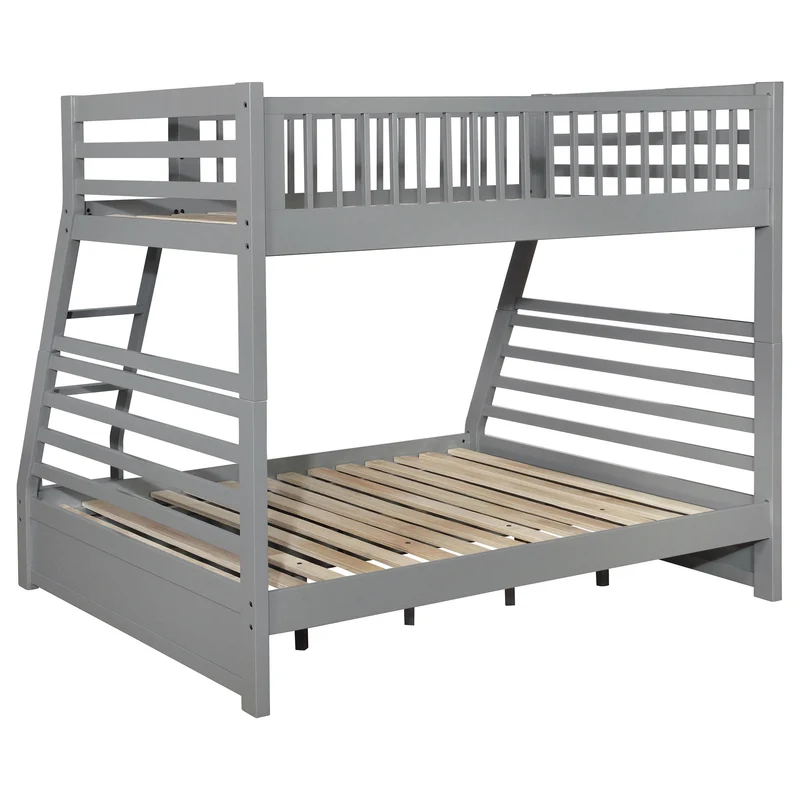 Coaster Furniture Ashton 460182 2-Drawer Wood Twin Over Full Bunk Bed - Grey
