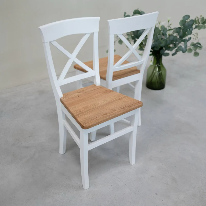Pack de 2 o 4 sillas de comedor madera maciza Lausanne | NordicStory