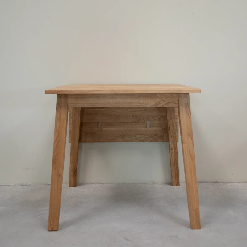 Mesa cuadrada de comedor extensible madera maciza de roble TOMAS | NordicStory