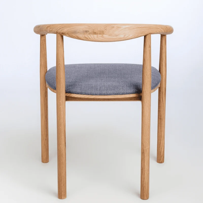 Pack de 2 o 4 Sillas de Madera Maciza de Roble Tapizadas Lea | NordicStory