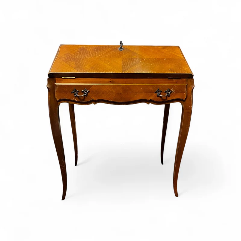 Secretaire francés en cerezo estilo Luis XV
