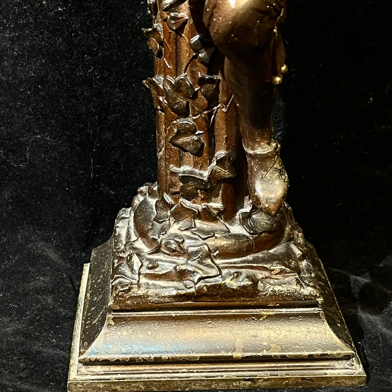 Par de juglares de la corte 'Chicot y Triboulet' de peltre Escuela s.XX