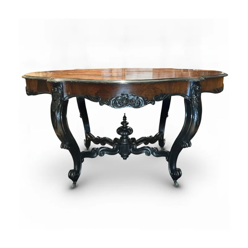 Mesa de salón Victoriana en jacarandá fines s.XIX