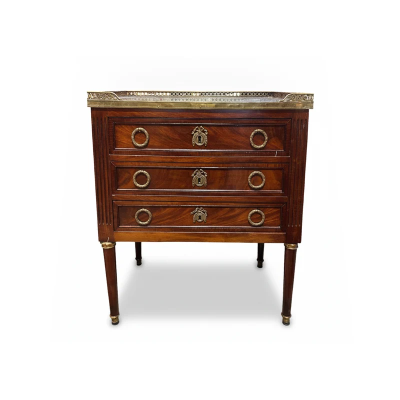 Small Louis XVI style mahogany chest of drawers, early 19th century