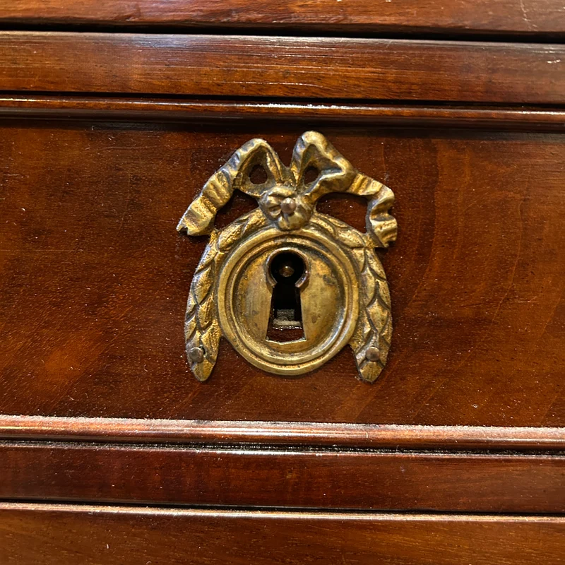 Small Louis XVI style mahogany chest of drawers, early 19th century