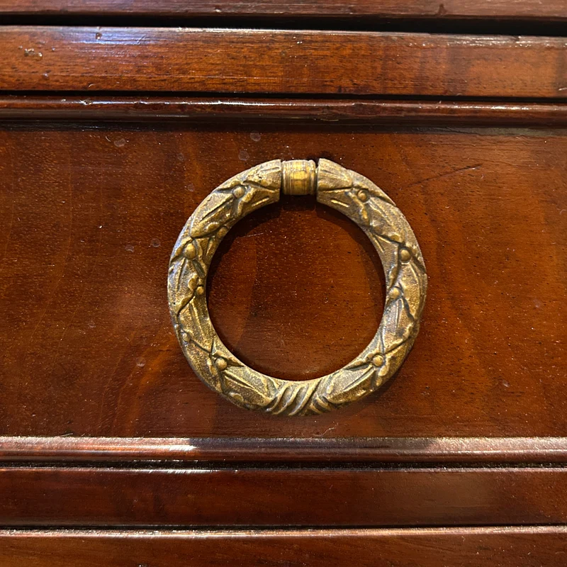 Small Louis XVI style mahogany chest of drawers, early 19th century