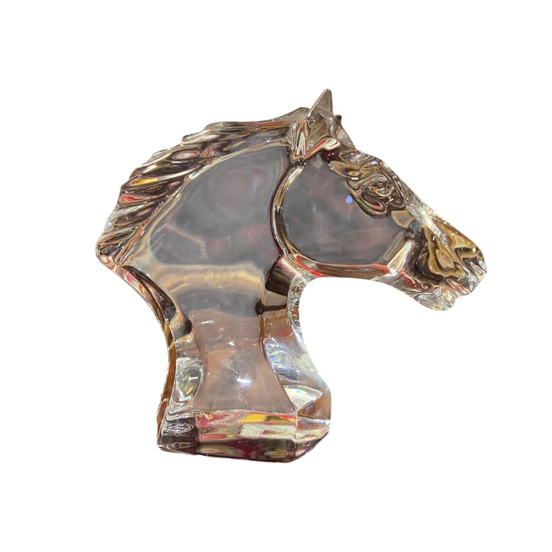 Figura de cristal Baccarat con forma de caballo años 60'