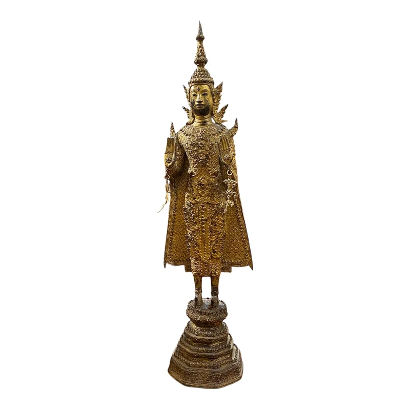 Figura de bronce 'Buda' tailandés s.XIX
