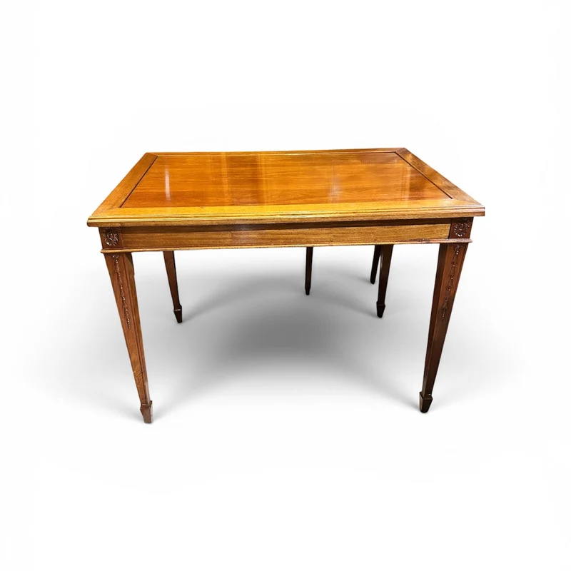 Mesa Francesa en caoba de volteo cubierta reversible principios s.XX
