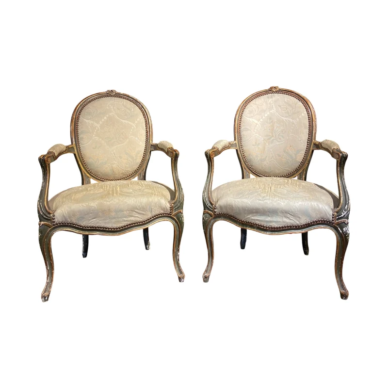Par de sillones franceses estilo Luis XVI finales s.XIX - principios s.XX
