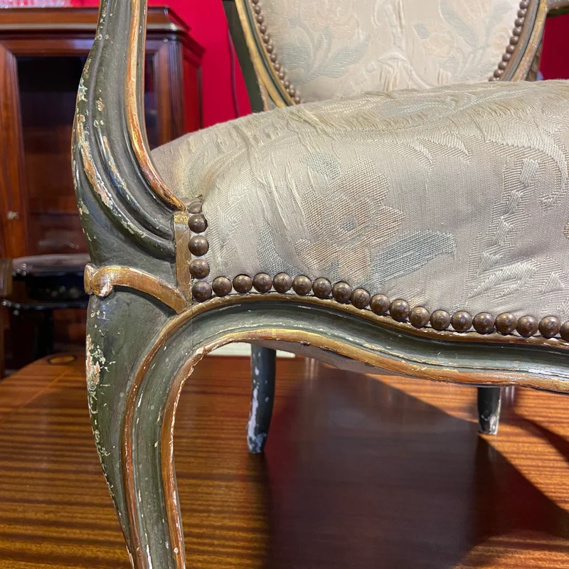 Par de sillones franceses estilo Luis XVI finales s.XIX - principios s.XX