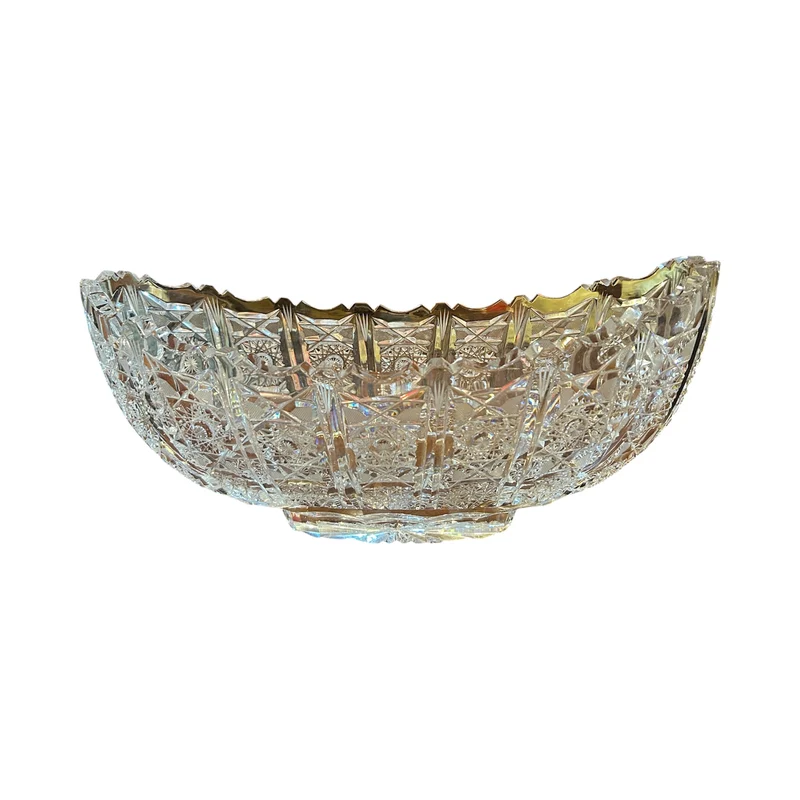 Canoa francesa de cristal tallado principios años 40'