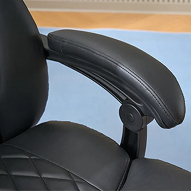 Modern Luxury Cat Scratch Leather PP Swivel Curved Square Desk Chair With Backrest Armrest For Home Office