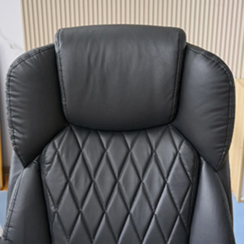 Modern Luxury Cat Scratch Leather PP Swivel Curved Square Desk Chair With Backrest Armrest For Home Office