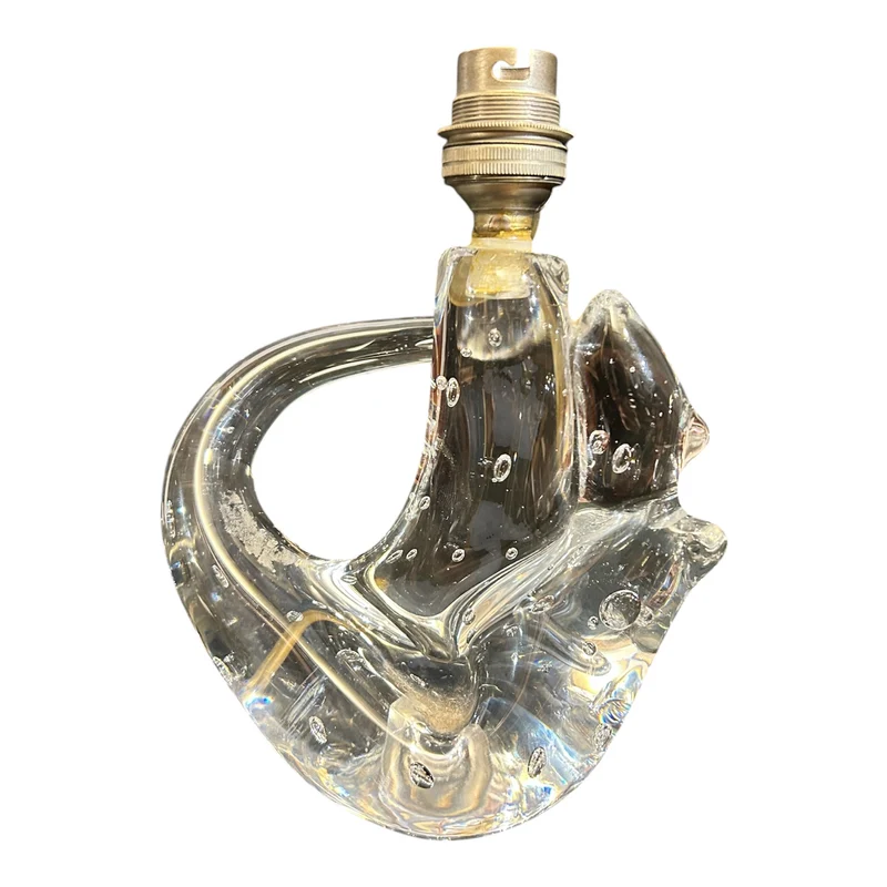 Lámpara de cristal Scheneider France diseño orgánico años 60'
