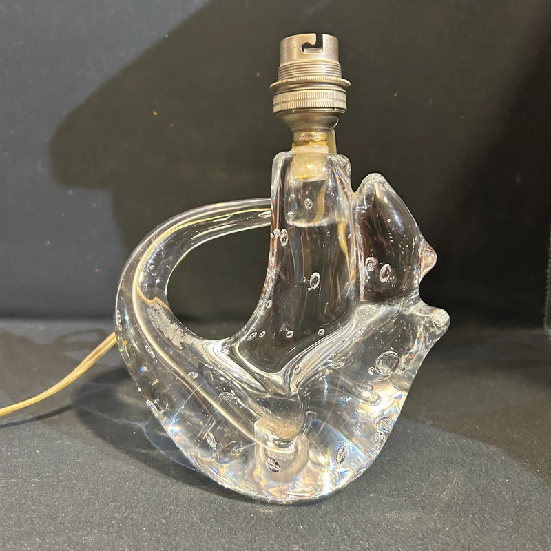 Lámpara de cristal Scheneider France diseño orgánico años 60'