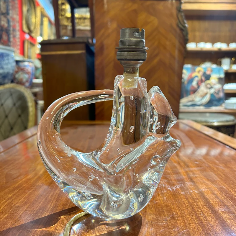 Lámpara de cristal Scheneider France diseño orgánico años 60'