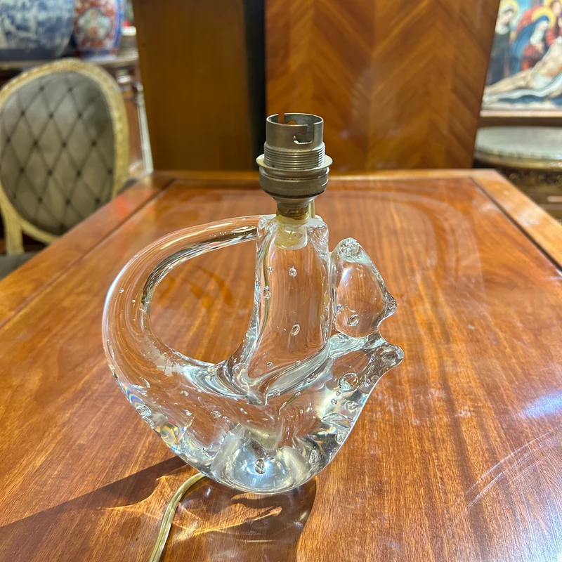 Lámpara de cristal Scheneider France diseño orgánico años 60'