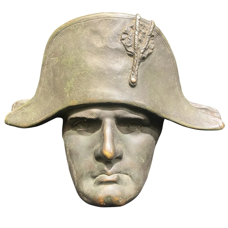 Escultura cabeza de bronce ´Napoleón´ circa 1900