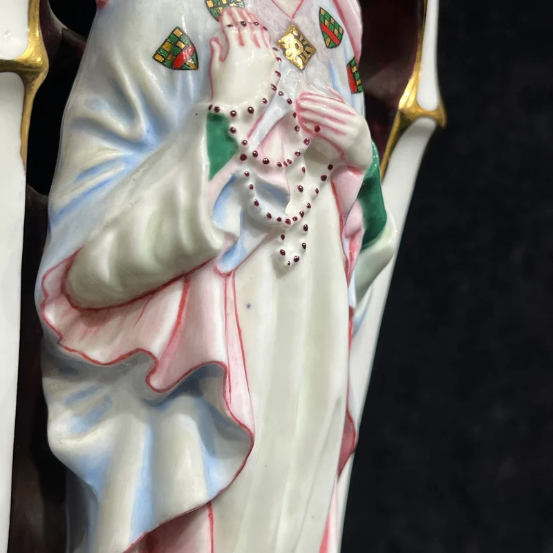 Estatuilla de porcelana Virgen María firmada por Michael Sutty edición especial circa 1980
