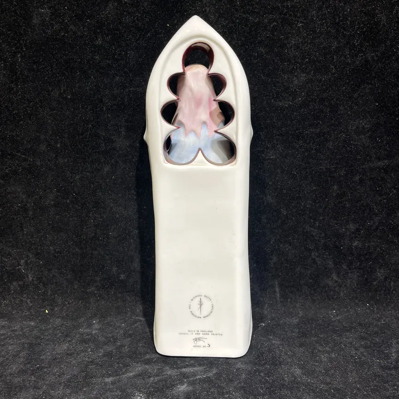 Estatuilla de porcelana Virgen María firmada por Michael Sutty edición especial circa 1980