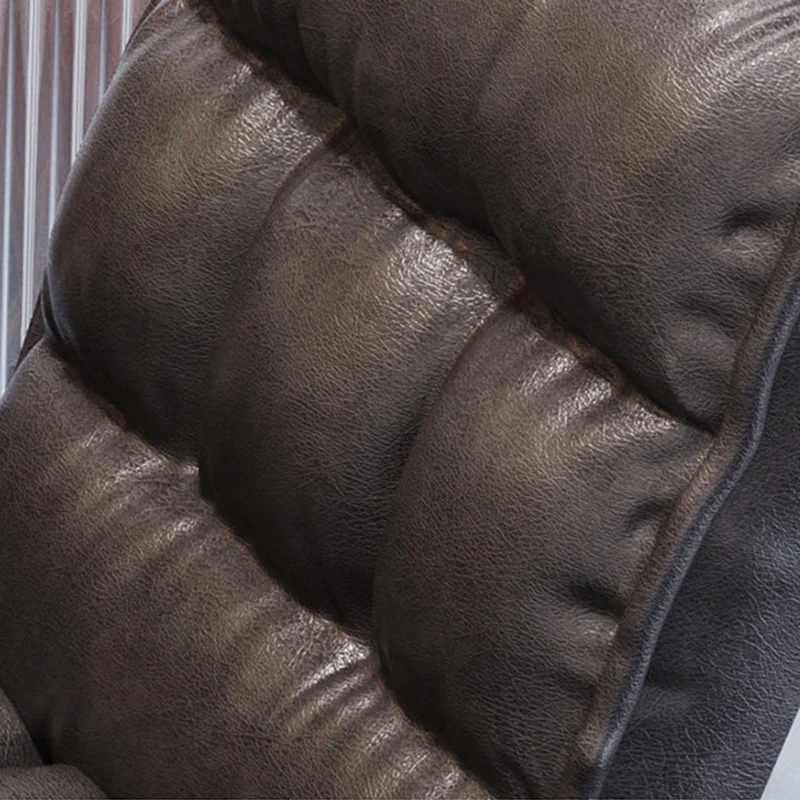 Contemporary Vintage Rectangular Linen PU Leather Carbon Steel Desk Chair Backrest Armrests For Home Office
