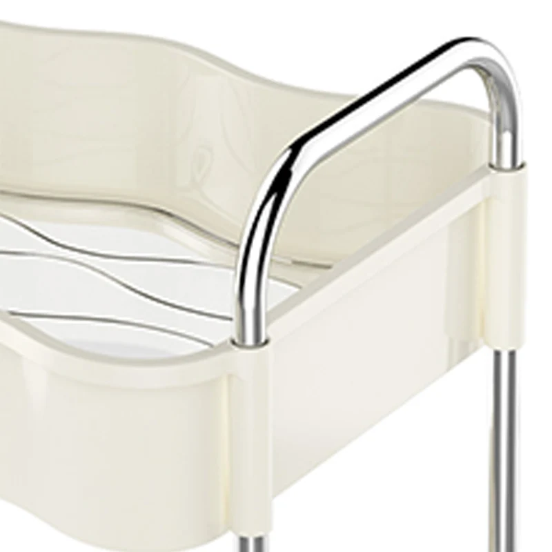 Contemporary Creative PP PET Stainless Steel Wave Shape Movable Storage Shelf 2/3/4 Tier For Living Room