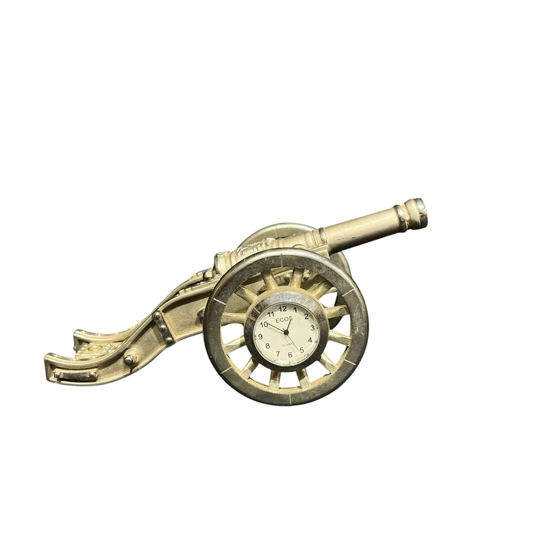 Reloj decorativo con forma de cañón napoleónico mediados s.XX