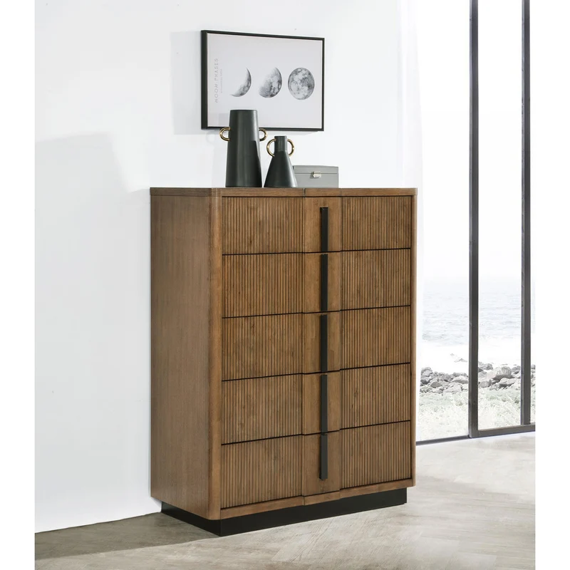 Coaster Furniture Terrace 224905 5-Drawer Chest of Drawers - Ash Brown