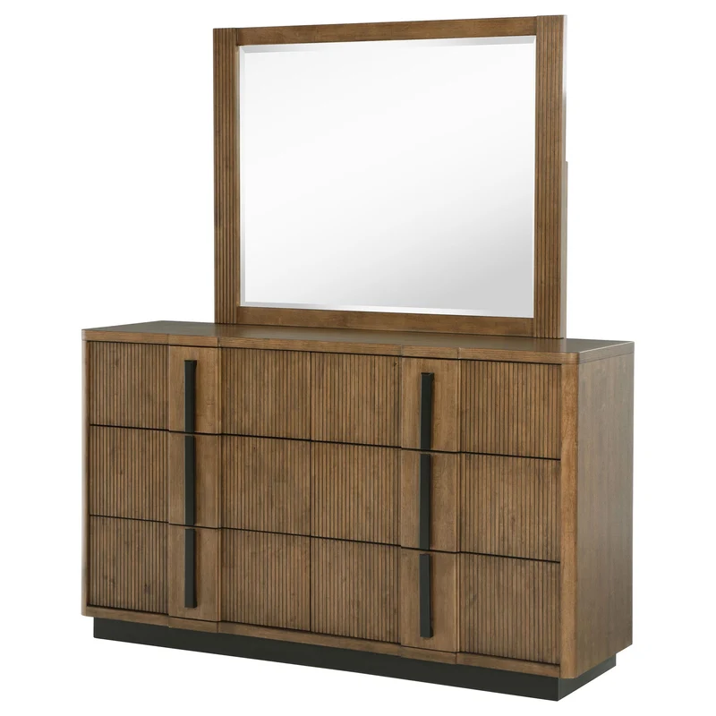 Coaster Furniture Terrace 224903M 6-Drawer Dresser and Mirror - Ash Brown