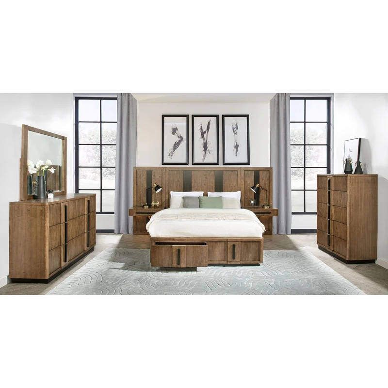 Coaster Furniture Terrace 224903M 6-Drawer Dresser and Mirror - Ash Brown