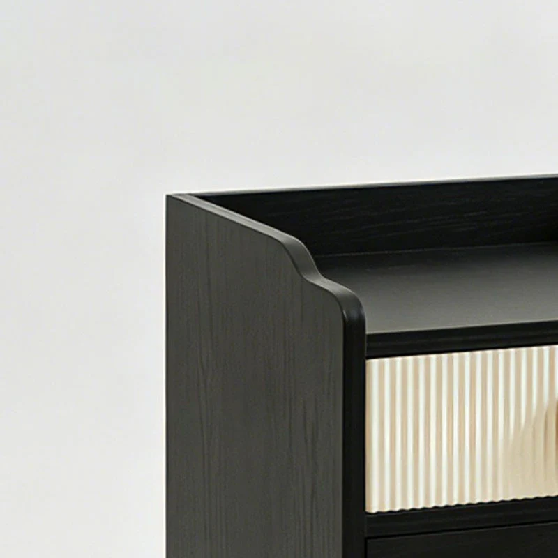 Contemporary Black Pet Cabinet With Cat House & Storage Drawer Nightstand - Creative Style Bedside Table For Cats, Multi-Functional Pet Furniture With Cat Bed For Bedroom