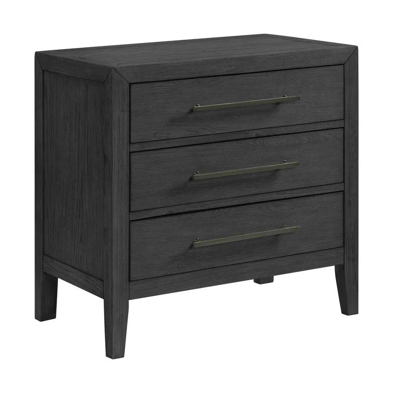 Elements International Versailles Contemporary B-3690-8-NS 3-Drawer Nightstand
