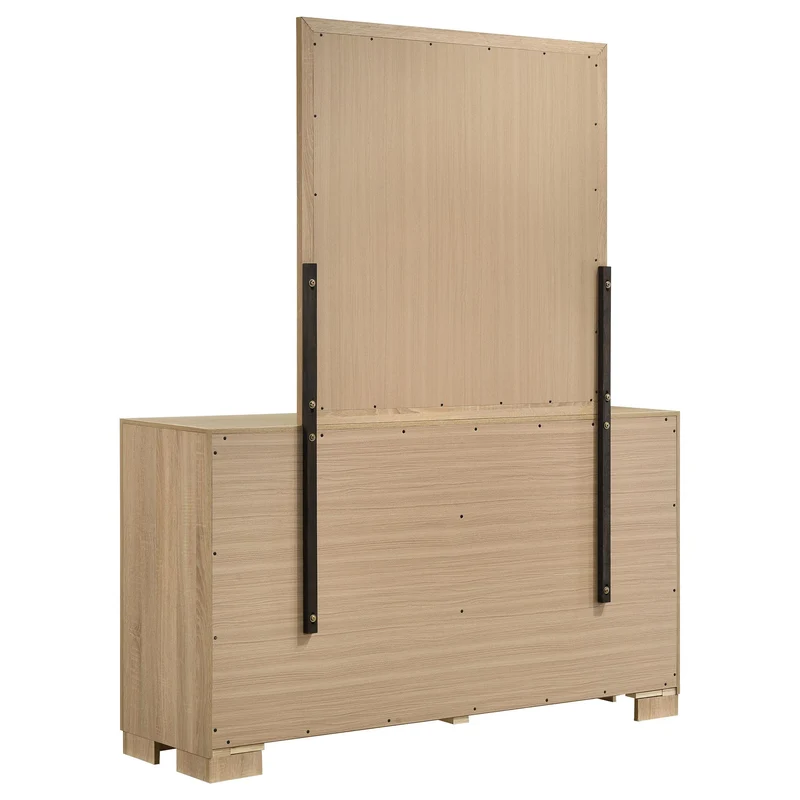 Coaster Furniture Arielle 223113M 6-drawer Bedroom Dresser with Mirror - Light Oak