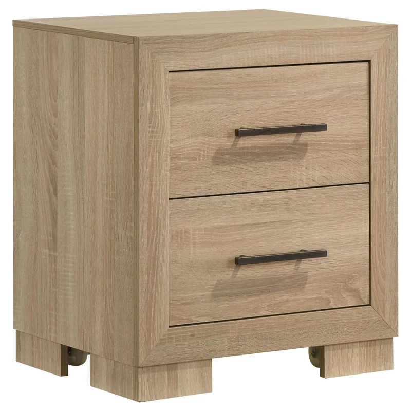 Coaster Furniture Arielle 223112 2-drawer Bedroom Nightstand with Casters - Light Oak