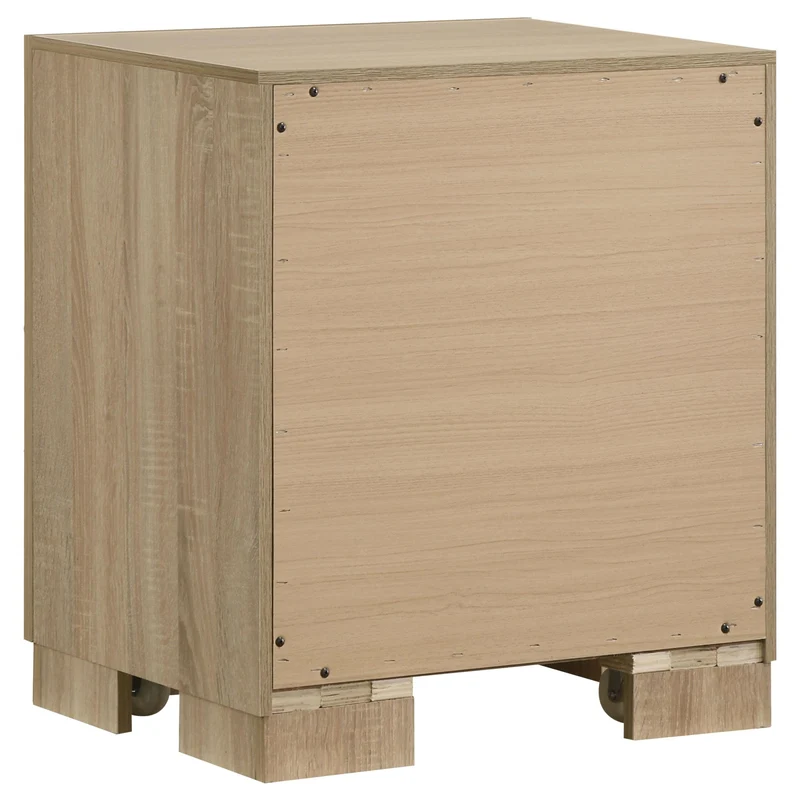 Coaster Furniture Arielle 223112 2-drawer Bedroom Nightstand with Casters - Light Oak