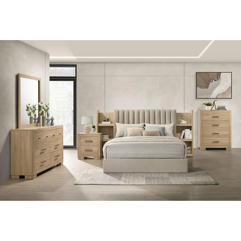 Coaster Furniture Arielle 223112 2-drawer Bedroom Nightstand with Casters - Light Oak