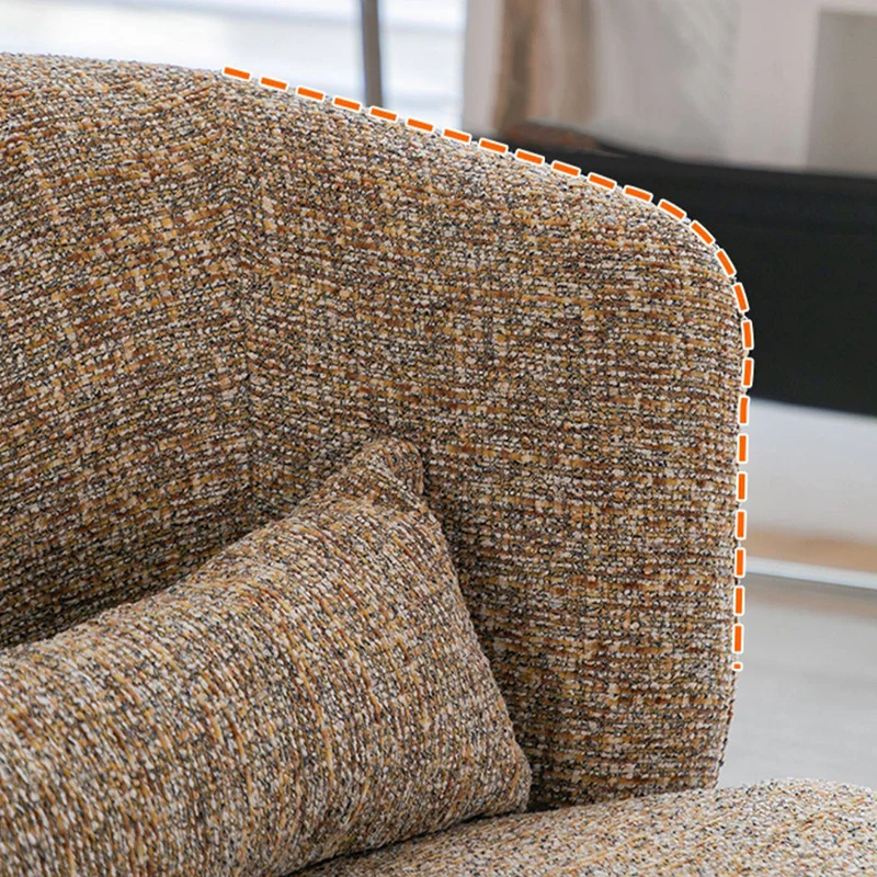 Contemporary Retro Round Plywood Steel Swivel Upholstery Accent Chair With Backrest For Living Room