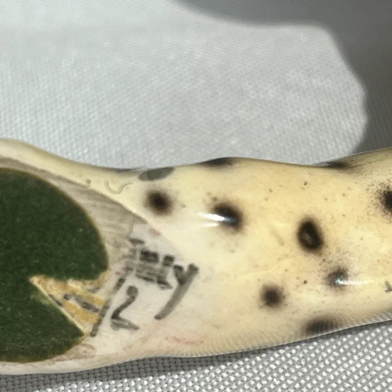 Atribuido a Giovanni Rozan escultura de ceramica 'Leopardo'