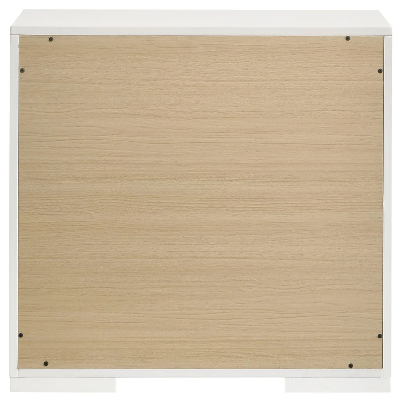 Coaster Furniture Ives 224942 2-Drawer Nightstand Bedside Table - White High Gloss