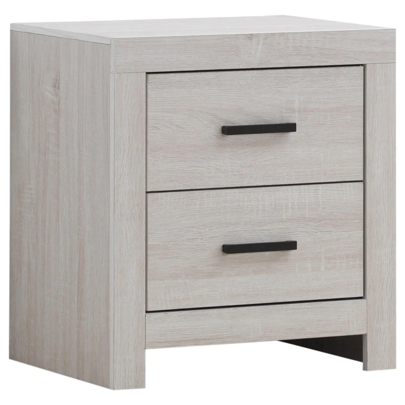 Coaster Furniture Brantford 207052 2-Drawer Nightstand - Coastal White