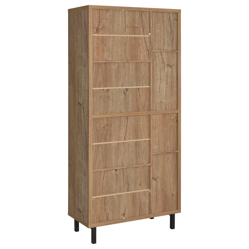 Coaster Furniture Teller 950440 80-inch 4-door Tall Shoe Storage Cabinet - Natural Oak