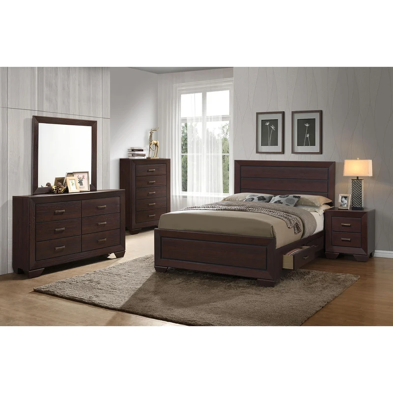Coaster Furniture Kauffman 204390Q 7 pc Queen Bedroom Set with Storage
