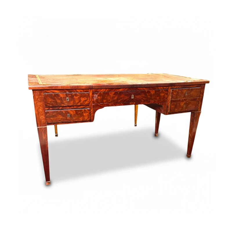 Rectangular burea-platter in Louis XVI style acajou